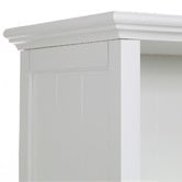 Temple &amp; Webster White Hamptons Large Closed Bookshelf
