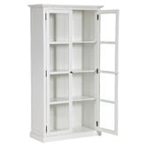 Temple &amp; Webster White Hamptons 2 Door Display Cabinet