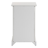Temple &amp; Webster White Hamptons 3 Drawer Bedside Table