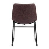 Temple &amp; Webster Ski-Leg Dining Table &amp; Phoenix Vintage-Style Dining Chair Set
