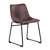 Temple &amp; Webster Ski-Leg Dining Table &amp; Phoenix Vintage-Style Dining Chair Set