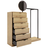 Temple &amp; Webster Tessa Wardrobe &amp; Drawers with Mirror