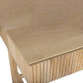 Temple &amp; Webster Anika 2 Drawer Mango Wood Writing Desk