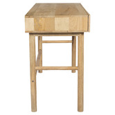 Temple &amp; Webster Anika 2 Drawer Mango Wood Writing Desk