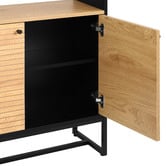 Temple &amp; Webster Large Reynold Lines Bookshelf