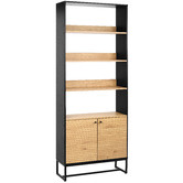 Temple &amp; Webster Large Reynold Lines Bookshelf