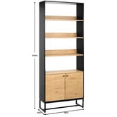 Temple &amp; Webster Large Reynold Lines Bookshelf