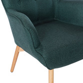 Temple &amp; Webster Buckland Premium Armchair with Footstool