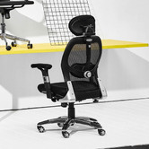 Temple &amp; Webster Howe Deluxe Ergonomic Home Office Chair with Headrest