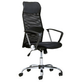 Temple &amp; Webster 140cm Carnegie Office Desk &amp; High Back Mesh Office Chair Set