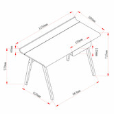 Temple &amp; Webster 160cm Axel Professional Office Desk