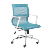 Temple &amp; Webster Blue Management Premium Mesh Office Chair