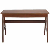 Temple &amp; Webster Walnut Torsby Office Writing Desk