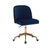 Temple &amp; Webster Juliet Velvet Home Office Chair