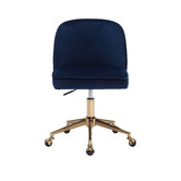 Temple &amp; Webster Juliet Velvet Home Office Chair
