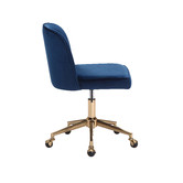 Temple &amp; Webster Juliet Velvet Home Office Chair