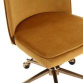 Temple &amp; Webster Juliet Velvet Home Office Chair