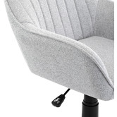 Temple &amp; Webster Grey Kinsey Fabric Office Chair