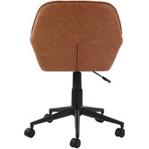 Temple &amp; Webster Tan Kinsey Faux Leather Office Chair