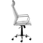 Temple &amp; Webster Grey Nate Executive Office Chair