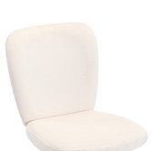 Temple &amp; Webster White Nellie Velvet Office Chair