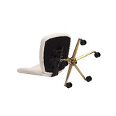 Temple &amp; Webster White Nellie Velvet Office Chair