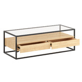 Temple &amp; Webster Khanh Glass Coffee Table