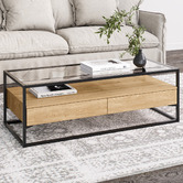 Temple &amp; Webster Khanh Glass Coffee Table