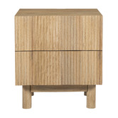 Temple & Webster Natural Anika Mango Wood Bedside Table