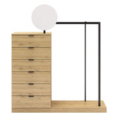 Temple &amp; Webster Tessa Wardrobe &amp; Drawers with Mirror