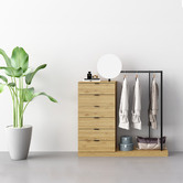 Temple &amp; Webster Tessa Wardrobe &amp; Drawers with Mirror