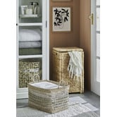 Temple &amp; Webster White Hamptons 2 Door Display Cabinet