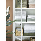 Temple &amp; Webster White Hamptons 2 Door Display Cabinet