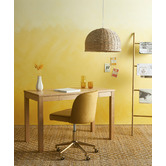 Temple &amp; Webster Juliet Velvet Home Office Chair