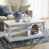 Temple &amp; Webster Hamptons Rectangular Coastal Coffee Table