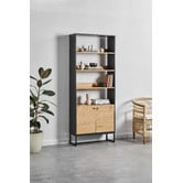 Temple &amp; Webster Large Reynold Lines Bookshelf
