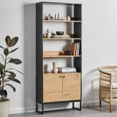 Temple &amp; Webster Large Reynold Lines Bookshelf