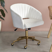 Temple &amp; Webster Gatsby Velvet Home Office Chair