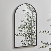 Temple &amp; Webster Tate Arched Metal Wall Mirror