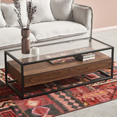Temple &amp; Webster Khanh Glass Coffee Table