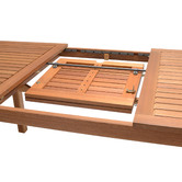 Temple &amp; Webster Lanai Eucalyptus Wood Outdoor Extendable Dining Table