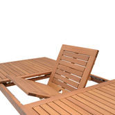 Temple &amp; Webster Lanai Eucalyptus Wood Outdoor Extendable Dining Table