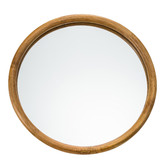 Temple &amp; Webster Arlo Round Rattan Wall Mirror