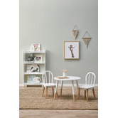 Temple &amp; Webster Kids&#039; White &amp; Natural Isla Chairs