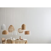 Temple &amp; Webster Luca Solid Beech Wood &amp; Rattan Dining Chairs