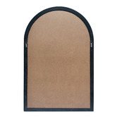 Temple &amp; Webster Black Hamptons Arched Wooden Mirror