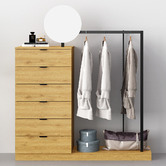 Temple &amp; Webster Tessa Wardrobe &amp; Drawers with Mirror
