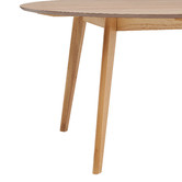 Temple &amp; Webster Natural Larsen Round Wooden Dining Table