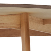 Temple &amp; Webster Natural Larsen Round Wooden Dining Table