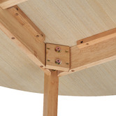 Temple &amp; Webster Natural Larsen Round Wooden Dining Table